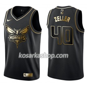 Dres Charlotte Hornets Cody Zeller 40 Nike Crna Golden Edition Swingman